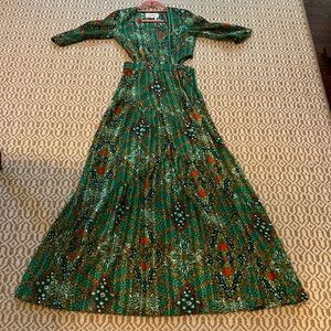 ba&sh Holy Dress - flowy multi-colored maxi dress with cut outs, long skirt
